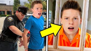 Ashton Myler GOT ARRESTED Ninja Kidz TV [upl. by Ayotl]