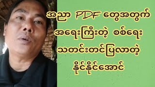 အညာ PDF တွေအတွက် အရေးကြီးတဲ့ စစ်ရေးသတင်းတင်ပြလာတဲ့ နိုင်နိုင်အောင် [upl. by Ahsiloc]