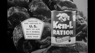 VINTAGE 1959 KEN L RATION DOG FOOD COMMERCIAL MAN AND HIS BEST FRIEND  HIS DOG [upl. by Rodgers93]