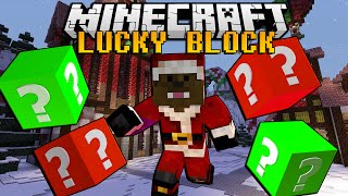 Minecraft CHRISTMAS CITY LUCKY BLOCK MOD 25 Days of Christmas w BajanCanadian amp JeromeASF [upl. by Nirok]