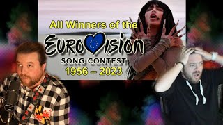 American SingerSongwriter Reacts quotAll Winners Of The Eurovision Song Contest 19562023quot [upl. by Reace575]