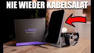 Die Beste 3 in 1 Ladestation für iPhone Apple Watch amp AirPods – Lisen Review [upl. by Rodmur]