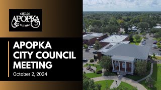 Apopka City Council Meeting October 2 2024 [upl. by Harry]