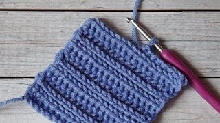 Crochet Ribbing Tutorial  How to Crochet Ribbing [upl. by Aneleasor]