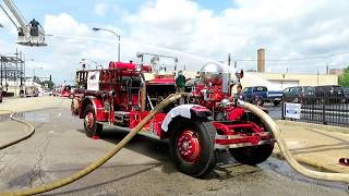 Chicago Fire 1928 Ahrens Fox Engine 10 pumping Squad 1A [upl. by Adnolaj861]