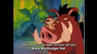 Timon amp Pumbaa  TV Theme 1995   טימון ופומבה  Hebrew amp English  Subs  Trans [upl. by Oakley]