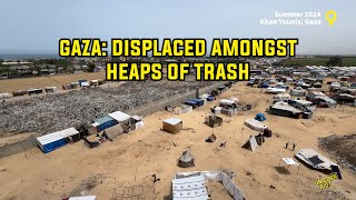 Gaza Displaced Amongst Heaps of Trash [upl. by Ammadas]