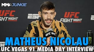 Matheus Nicolau I Dont Want to Think About Manel Kape Anymore After Withdrawal  UFC on ESPN 55 [upl. by Esbenshade]