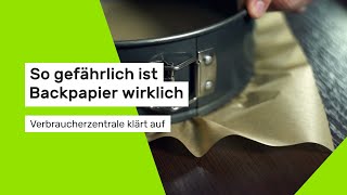 Verbraucherzentrale klärt auf So gefährlich ist Backpapier wirklich [upl. by Notsirt]