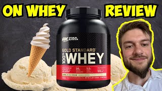 Optimum Nutrition Gold Standard Whey Vanilla Icecream review [upl. by Brandyn]