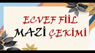 Ecvef Fiil Mazi Çekimi SLAYT [upl. by Thetos]