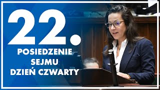 22 posiedzenie Sejmu  dzień czwarty 22 listopada 2024 r [upl. by Falcone]