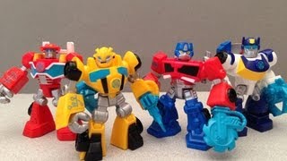 RESCUEBOTS ROBOT HEROES PLAYSKOOL BAG TOY REVIEW [upl. by Auhso]