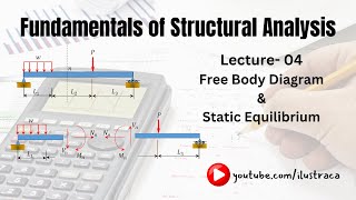 Fundamentals of Structural Analysis  Lecture4  Free Body Diagram amp Static Equilibrium  ilustraca [upl. by Ardie]