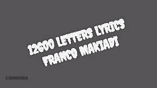 12600 LETTERS LYRICSFRANCO MAKIADI LUAMBO FT TP OK JAZZ BAND [upl. by Azer304]