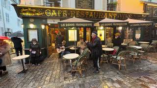 Singing at Montmartre  Cafe Le Consulat x La Bonne Franquette [upl. by Eitsirhc]