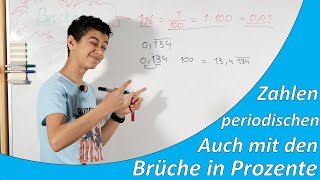 Brüche in Prozente umwandelnEinfach erklärtmit periodische Zahlen [upl. by Norri549]