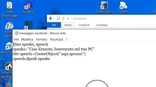 Come riprodurre messaggio vocale personalizzato allavvio di Windows [upl. by Nnylrats139]