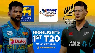 SL Won By Thrilling Super Over  SRI LANKA vs NEW ZEALAND 1st T20 Highlights [upl. by Ahsilav]