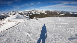 Average Snowboarder Takes a Top to Bottom Run at Mammoth Mountain [upl. by Otrebogir]