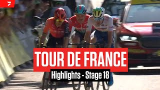 Tour de France 2024 Stage 18 Highlights [upl. by Pelag]