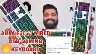 Aula F2023 Gaming Keyboard  Best Gaming Keyboard under 600 in 2023 Unboxing amp Review gitakart [upl. by John530]