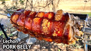 Charcoalgrilled Pork Belly Lechon Recipe  Delicious Lechon Sa Uling Tutorial [upl. by Ailana]