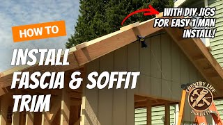 How to Install Eave amp Fascia Metal Roofing Trim [upl. by Blakelee37]