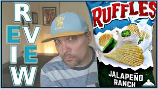 RUFFLES®  JALAPENO RANCH REVIEW  POTATO CHIP DAY [upl. by Perzan728]