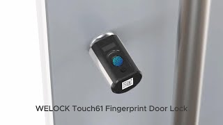 WELOCK fingerprint door lock Touch61 DIY installation welock diy fingerprintdoorlock smartlock [upl. by Veejar958]