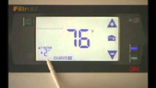 Filtrete 3M50 tutorial on FahrenheitCelsius Lock Chirp Calibration and Swing [upl. by Chen]