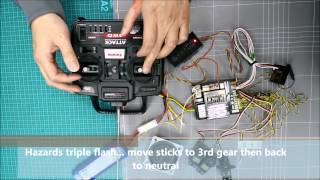 TAMIYA MFC03 Test Set Up Demo 56523 Step C Transmission teaching mode [upl. by Kcolttam]