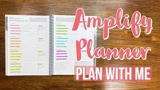 Planning in my Amplify Planner [upl. by Acnoib]