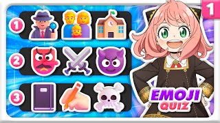 ANIME EMOJI QUIZ 🎮🤔 Easy  Hard Guess the Anime by Emojis  Part 1 ✅ [upl. by Charron]