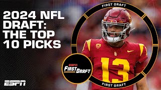 Mini Mock Draft Mel Kiper Jr analyzes picks 110 of the 2024 NFL draft  First Draft 🏈 [upl. by Affrica]