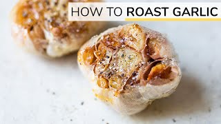 HOWTO ROAST GARLIC  roasted garlic recipe [upl. by Kimball]