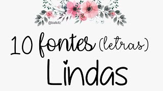 Fontes  letras  Lindas que você tem que ter  Bia Feltz [upl. by Ahsasal397]