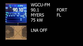 TEF6686 receiver LNA ON  LNA OFF on FM [upl. by Rudwik]