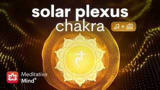 SOLAR PLEXUS CHAKRA Healing Vibrational Sound Bath w Ocean Sounds  7 Chakras Meditation Music [upl. by Ecinaej]