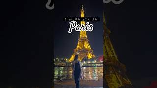 PART 1 Everything I did in Paris♥️✨🇫🇷trending travel travelvlog paris france europe [upl. by Croydon628]