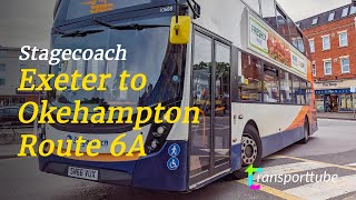 Exeter to Okehampton • Stagecoach 6A • Realtime [upl. by Hernandez]