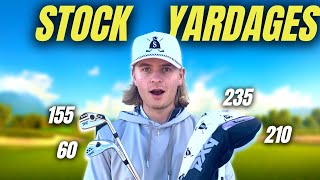 WHAT ARE MY YARDAGES FOR EVERY GOLF CLUB [upl. by Aneeuq]