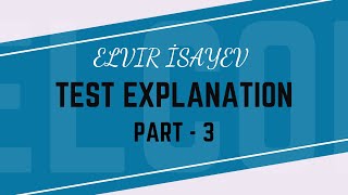 Test Explanatinon  Part 3 [upl. by Cavil]