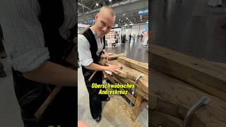 Restaurierung eines Andreskreuzes handwerk shorts woodwork [upl. by Wyler]