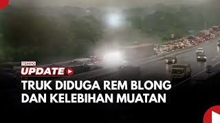 Rekaman CCTV Detik detik Kecelakaan di Tol Cipularang KM 92 Terjadi [upl. by Fredenburg509]