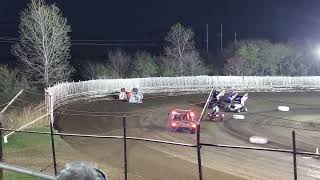 ASCS Sprint Car AFeature 03232024 Creek County Speedway [upl. by Ackerley]