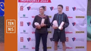 Finale des championnats individuels 1314 ans à Rouen  FFT [upl. by Darian234]