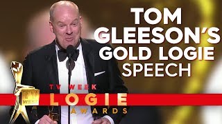 Tom Gleeson wins the Gold Logie  TV Week Logie Awards 2019 [upl. by Ad]