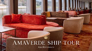 Tour AmaWaterways Beautiful River Cruise Ship AmaVerde [upl. by Lothair]