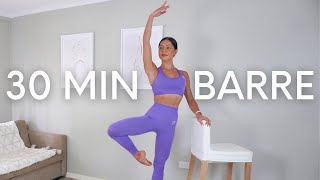 30 MIN BARRE WORKOUT  Dancer Sculpt No Equipment [upl. by Ardath89]